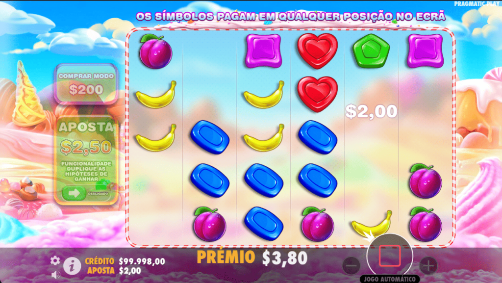 RTP e Volatilidade Sweet bonanza