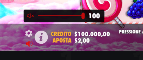 Definições de som do Sweet Bonanza